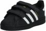 Adidas Originals Superstar CF1 Kinderschoenen Kinder Sneakers met klittenband Zwart EF4843 - Thumbnail 7