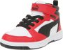 Puma Rebound V6 Mid sneakers wit zwart rood Imitatieleer 35 - Thumbnail 5