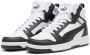 Puma Rebound V6 Mid Jr White Black shadow Gray (gs) Fashion sneakers Schoenen weiß maat: 37.5 beschikbare maaten:37.5 38.5 39 - Thumbnail 5