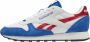 Reebok Classics Classic Leather sneakers blauw wit rood - Thumbnail 4