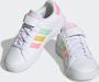 Adidas Sportswear Grand Court Lifestyle Court Elastic Lace and Top Strap Schoenen Kinderen Wit - Thumbnail 9