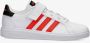 Adidas Sportswear Grand Court 2.0 EL sneakers wit zilver Imitatieleer 35 1 2 - Thumbnail 3