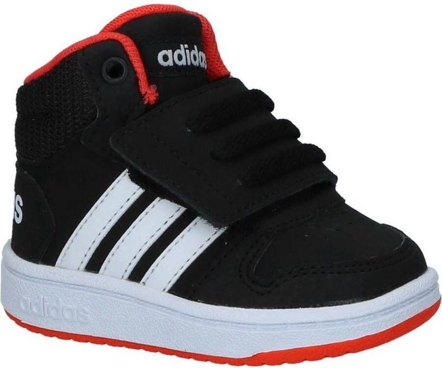 Adidas Hoops Mid 2.0 I Kinderen Sneakers Core Black Ftwr White Hi-Res Red S18