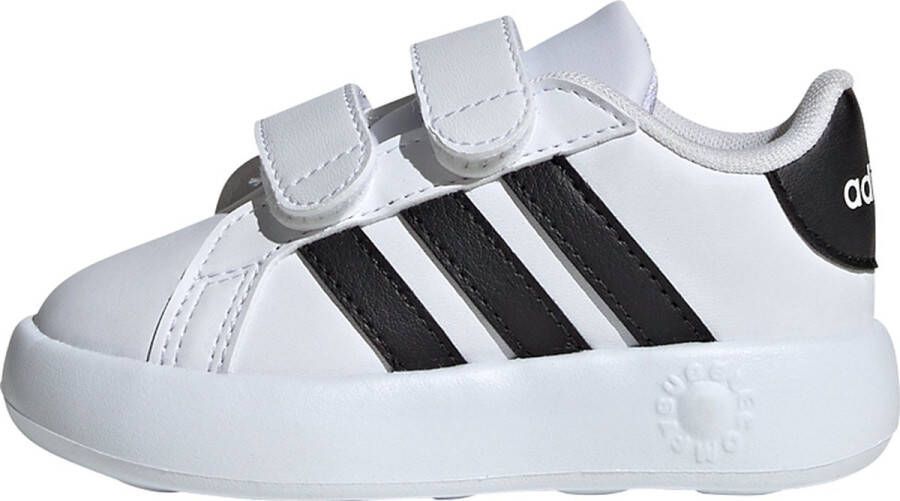 Adidas Sportswear Grand Court 2.0 sneakers wit zwart Imitatieleer 27