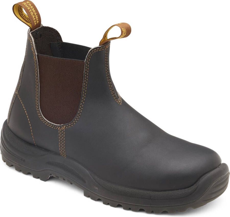 Blundstone Stiefel Boots #192 Stout Brown Leather (Safety Series)-6.5UK