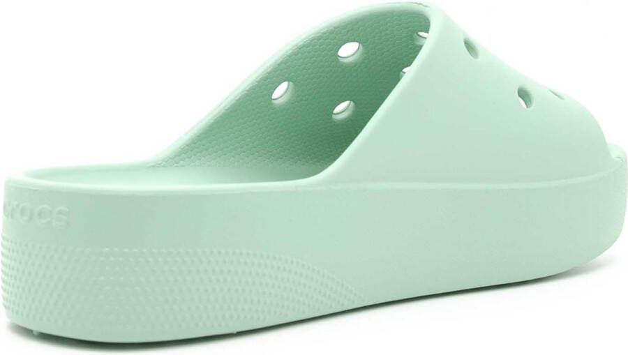 Crocs Women's Classic Platform Slide Sandalen maat W11 turkoois