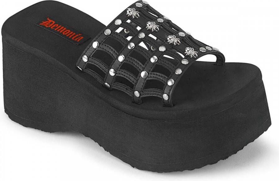 DemoniaCult FUNN-13 Plateau Sandaal 40 Shoes Zwart