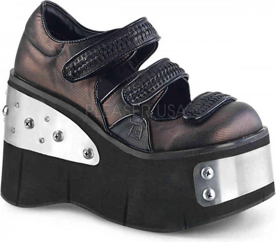 Demonia Sleehakken 37 Shoes KERA 13 Bronskleurig Zwart