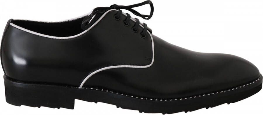 Dolce & Gabbana Verhoog uw zakelijke outfit met leren Derby schoenen Black Heren