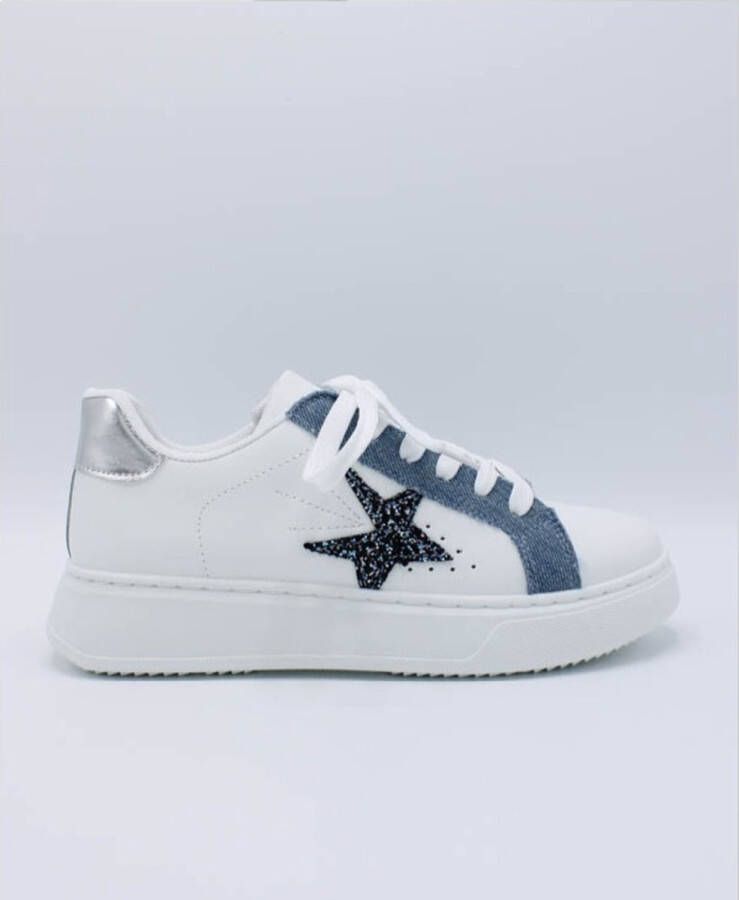 Sneaker Ster Denim Blauw Schoenen Nl