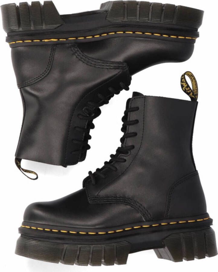 Dr Martens Audrick Gevechtslaarzen Zwarte Lux Enkellaarsjes Black