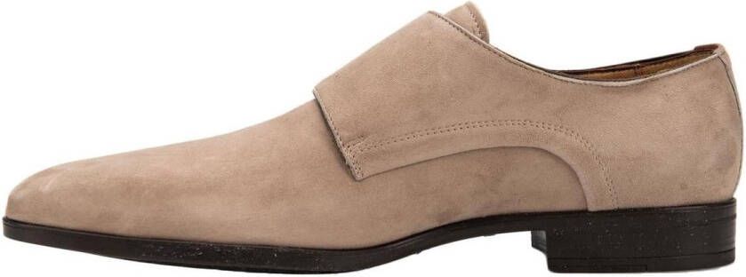 Giorgio Amalfi Schoen Monk Strap Bruin Suede Schoen Cm Suede Heren