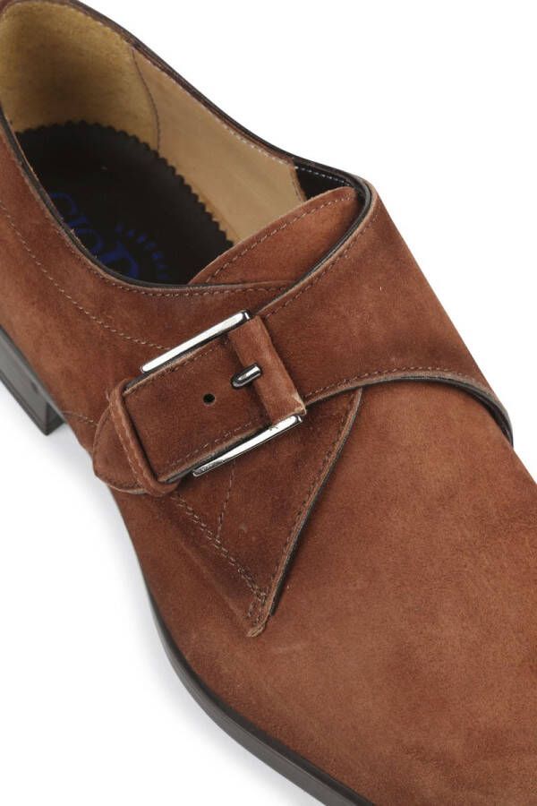 Giorgio Amalfi Schoen Monk Strap Cognac Schoen Cm Suede Leer Heren