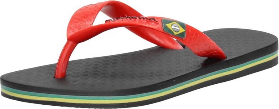 Ipanema Classic Brasil Kids slipper voor en black red - Foto 3