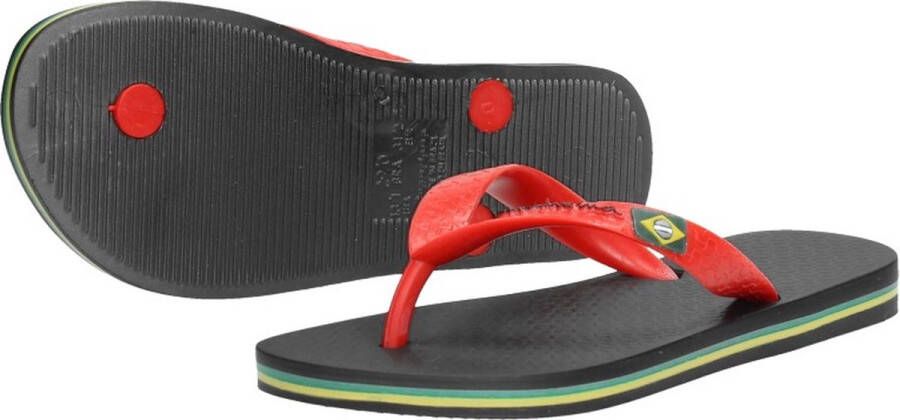Ipanema Classic Brasil Kids slipper voor en black red - Foto 8