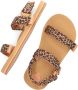 Reef Little Ahi Convertible sandalen met panterprint zwart beige Meisjes Textiel 28 - Thumbnail 8