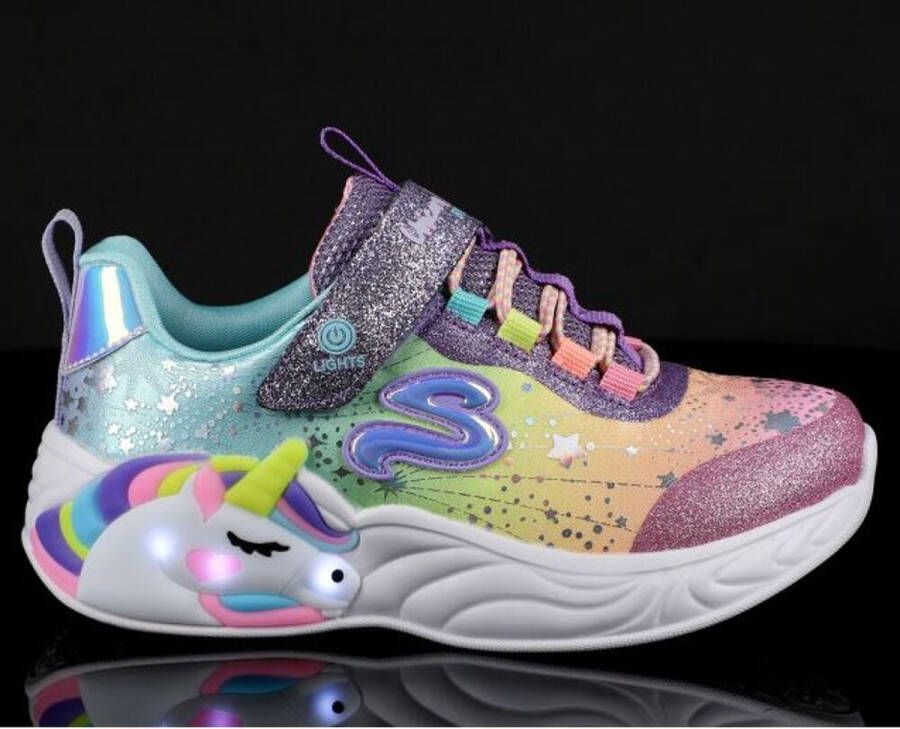 Skechers S Lights-Unicorn Dreams Meisjes Sneakers Paars Multicolour