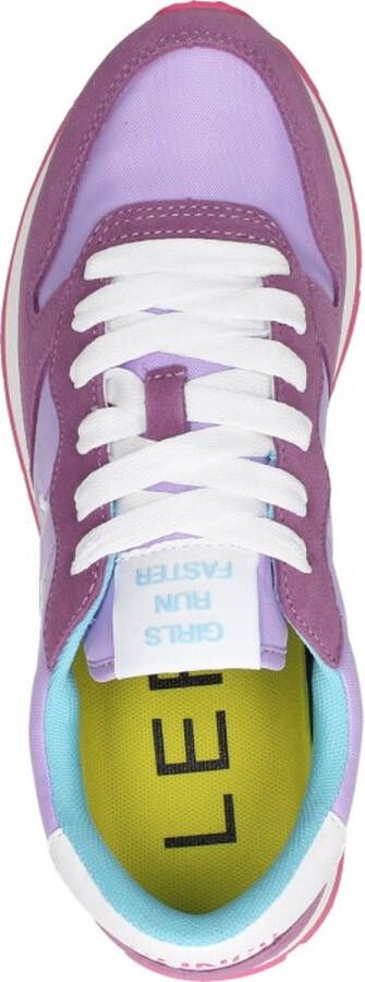 Sun68 Ally Solid Nylon Lage sneakers Dames Paars