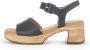 Gabor Verhoog je stijl met zwarte suède hoge hak sandalen Black Dames - Thumbnail 1