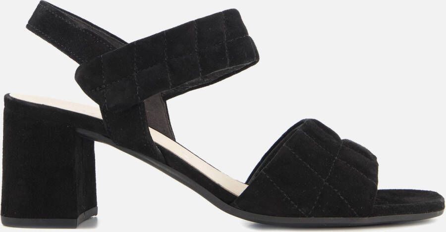 Gabor Zwarte Suède Sandalette met 6cm Hak Black Dames - Foto 1