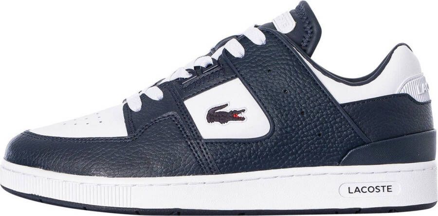 Lacoste Court Cage Sma Heren Sneakers Wit Donkerblauw