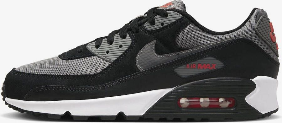 Nike Air Max 90 Sneaker Black-red-grey