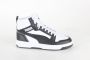Puma Rebound V6 Mid Jr White Black shadow Gray (gs) Fashion sneakers Schoenen weiß maat: 37.5 beschikbare maaten:37.5 38.5 39 - Thumbnail 10