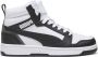 Puma Rebound V6 Mid Jr White Black shadow Gray (gs) Fashion sneakers Schoenen weiß maat: 37.5 beschikbare maaten:37.5 38.5 39 - Thumbnail 3