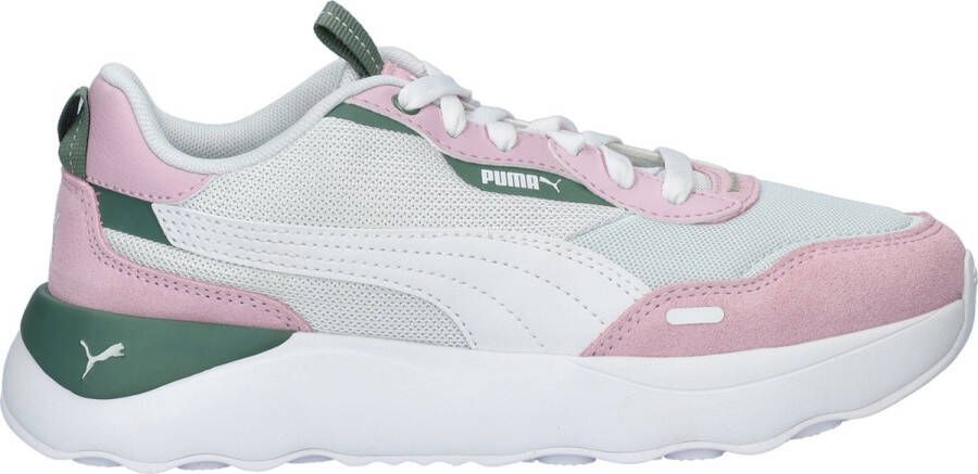 Puma Runtamed Platform sneakers lichtgrijs wit lila groen Jongens Meisjes Mesh 35.5 - Foto 2