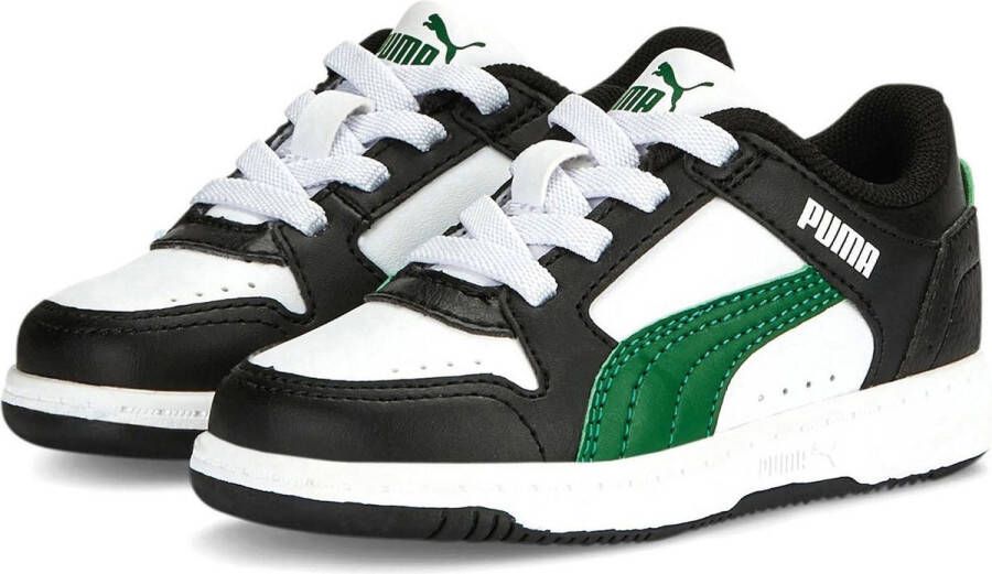 Puma Rebound Joy Lo AC sneakers zwart wit groen Imitatieleer 25
