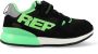 Replay Shoot Jr suède sneakers zwart groen Jongens Suede Meerkleurig 28 - Thumbnail 2