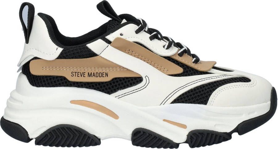 Steve Madden JPossession chunky sneakers zwart beige Meisjes Textiel Meerkleurig 32 - Foto 2