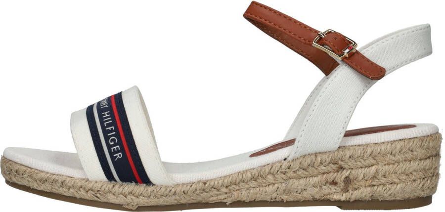 Tommy Hilfiger Witte Textiel Zomer Sandaal Multicolor Dames