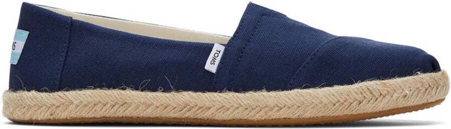 TOMS Women's Alpargata Rope Recycled Cotton Sneakers blauw