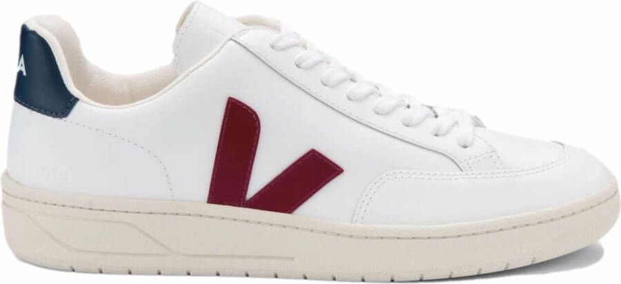 Veja V-12 Leather Sneakers Wit Marsala Nautico Xd0201955 White Heren