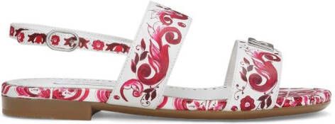 Dolce & Gabbana Kids Leren sandalen Veelkleurig