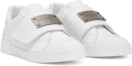 Dolce & Gabbana Kids Portofino low-top sneakers Wit