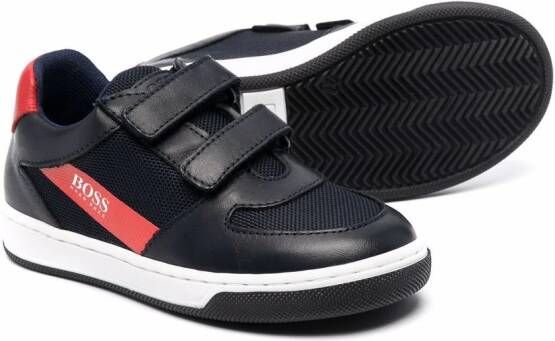 BOSS Kidswear Sneakers met klittenband Zwart