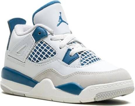 Jordan Kids Air Jordan 4 'Military Blue' sneakers Wit