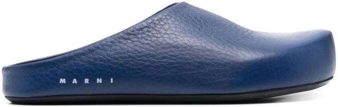 Marni Slippers met textuur Blauw
