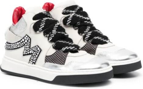 Monnalisa Sneakers met logopatch Wit