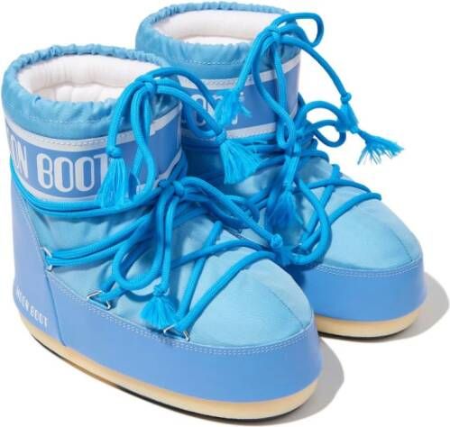 Moon Boot Kids Icon laarzen met logoprint Blauw