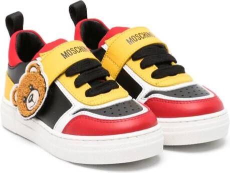 Moschino Kids Sneakers met vlakken Zwart