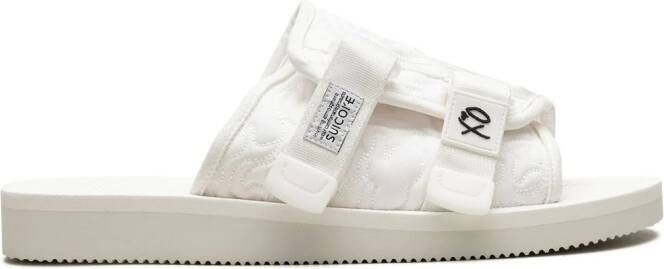 Suicoke KAW-Cab 'The Weekend White' slippers Wit