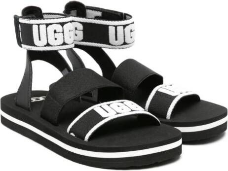 UGG Kids Allisa sandalen met logobandje Zwart