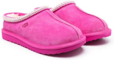 UGG Kids Tas slippers met stikseldetail Roze