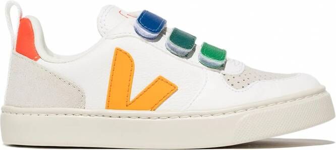 VEJA Kids V-10 sneakers met klittenband Wit