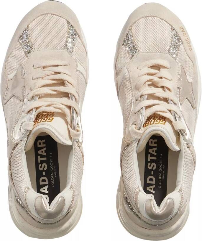 Golden Goose Sneakers Glitter Mesh Star Sneakers in crème