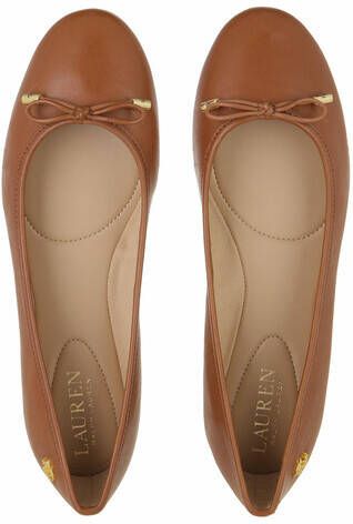 Lauren Ralph Lauren Loafers & ballerina schoenen Jayna Flats Casual in bruin