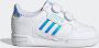 Adidas Originals Continental 80 Stripes Schoenen Cloud White Cloud White Pulse Aqua Kind - Thumbnail 4